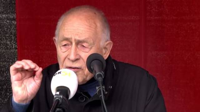 Heiner Geißler spricht zum Tag der Arbeit in Trier