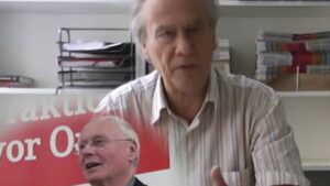 Oskar Lafontaine eröffnet die Menschenkette