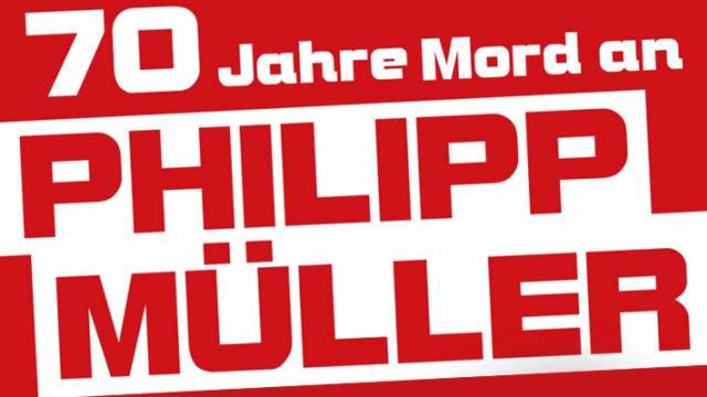 Bündnisveranstaltung zum 70. Todestag von Philipp Müller