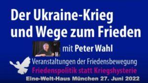 Der Krieg in der Ukraine und Wege zum Frieden