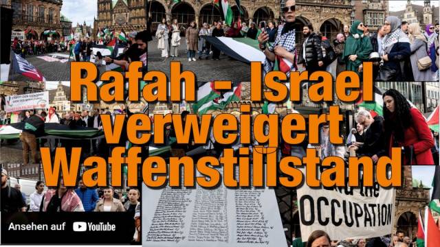 Rafah - Israel verweigert den Waffenstillstand