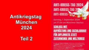 Antikriegstag 2024 Karlsplatz (Stachus) München