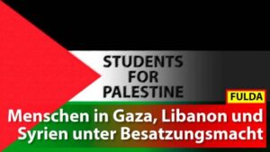 Kundgebung der "Students for Palestine - Fulda"