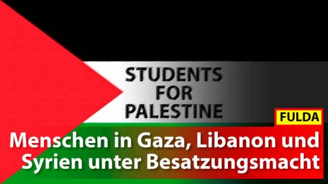 Kundgebung der "Students for Palestine - Fulda"