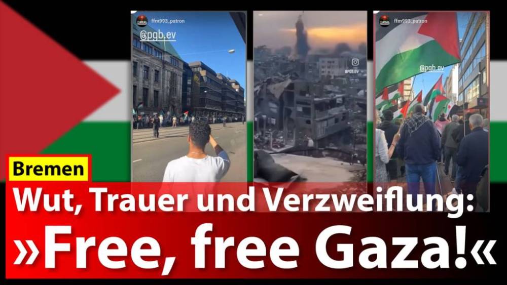 Kundgebung in Bremen am 12. April 2025, es spricht Johannes Waehnelt